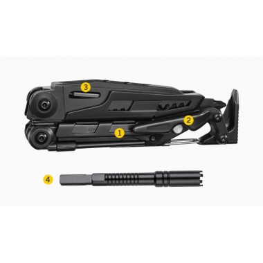 Мультитул LEATHERMAN Mut black, 16 инстр, 12,7см, чехол Molle