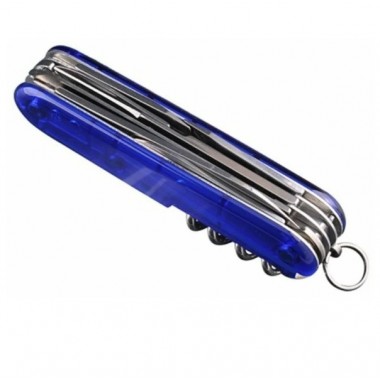 Нож перочинный Victorinox Huntsman (1.3713.T2) 91 мм, 15 функций, прозрачный синий