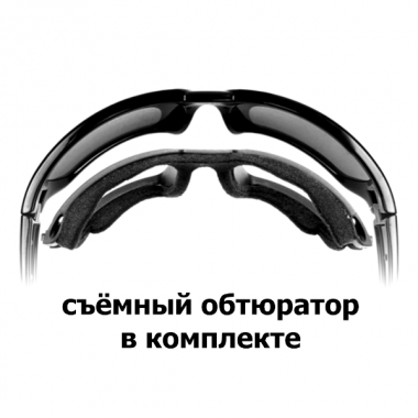 Очки защитные Wiley X WX Boss (Frame Matte Black, Lens Grey Silver Flash)