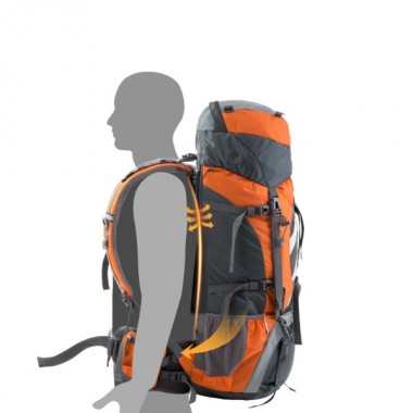 Рюкзак туристический NATUREHIKE Tanfeng, 70+5L, 75х33х27см, оранжевый