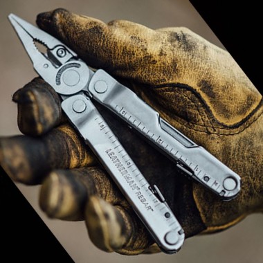 Мультитул LEATHERMAN Rebar Stainless, 17 инстр, 10,16см, чехол кожа