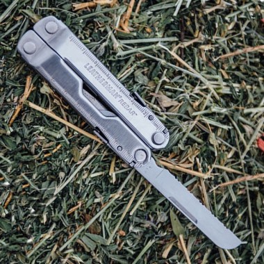Мультитул LEATHERMAN Rebar Stainless, 17 инстр, 10,16см, чехол кожа