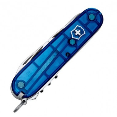 Нож перочинный Victorinox Huntsman (1.3713.T2) 91 мм, 15 функций, прозрачный синий