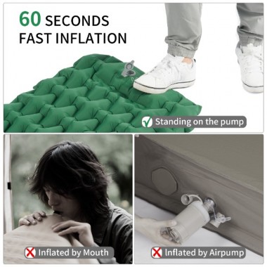 Матрас надувной NATUREHIKE FC-12, с насосом, 198х59х6.5см