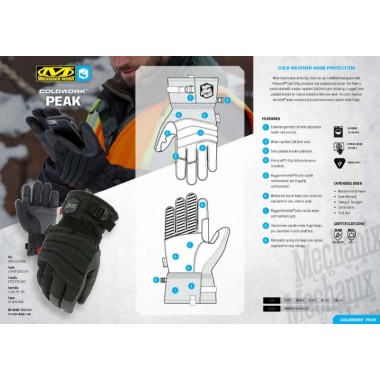 Перчатки Mechanix ColdWork Peak