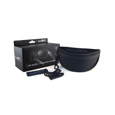 Очки защитные Wiley X WX Valor (Frame Matte Black, Lens Clear   Grey)