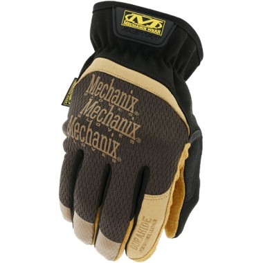 Перчатки Mechanix Work Leather FastFit Brown