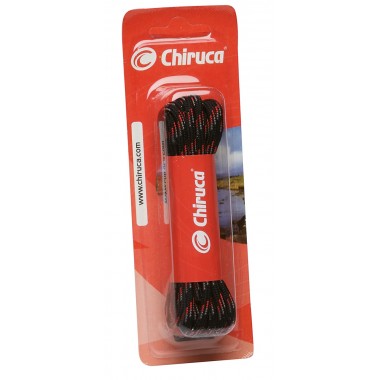 Шнурки Chiruca черные с красным