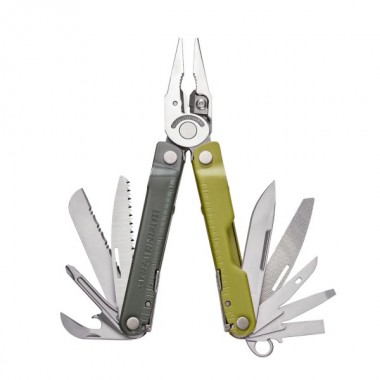 Мультитул LEATHERMAN Rebar Mossy Slate, 17 инстр, 10,16см, чехол нейлон