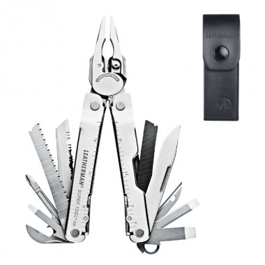 Мультитул LEATHERMAN Super Tool 300 Stainless, 19 инстр, 11,5см, чехол кожа