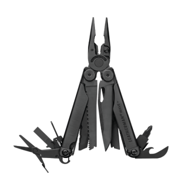 Мультитул LEATHERMAN Wave Plus Black, 18 инстр, 10см, чехол нейлон