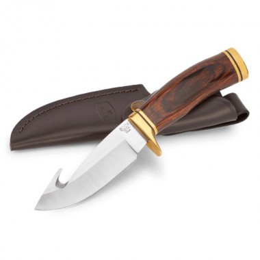 Нож BUCK 191 Zipper, DymaLux Walnut/Brass, 420HC клинок P 10,8 см