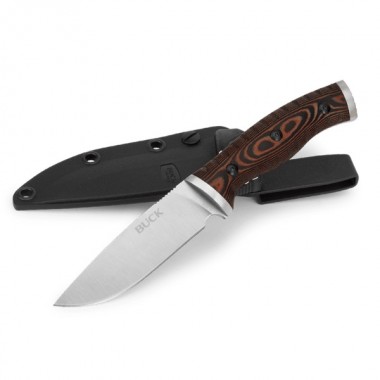 Нож BUCK 853 Small Selkirk, Micarta Brown/Black, 420HC клинок P 10,1 см