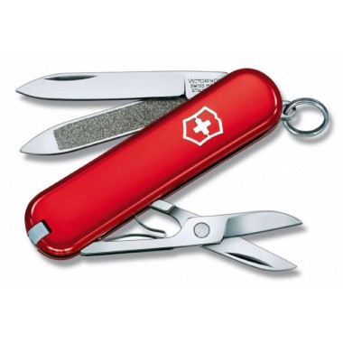 Нож перочинный Victorinox Classic (0.6203) 58мм, 7 функций, красный