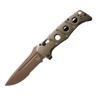 Нож складной BENCHMADE Auto Adamas, G-10 OD Green, Cru-Wear клинок PS 9,7 см