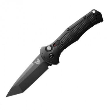 Нож складной BENCHMADE Claymore, Grivory Black, D2 клинок черн.кобальт P 9,1 см