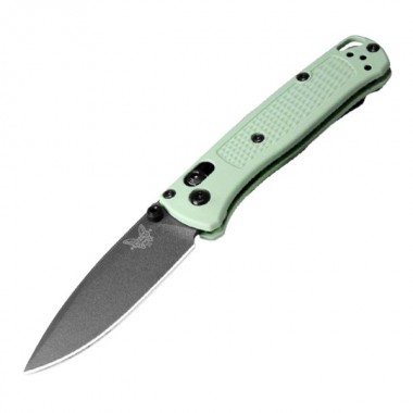 Нож складной BENCHMADE Mini Bugout, Grivory Sea Foam, S30V клинок черн. P 7,2 см