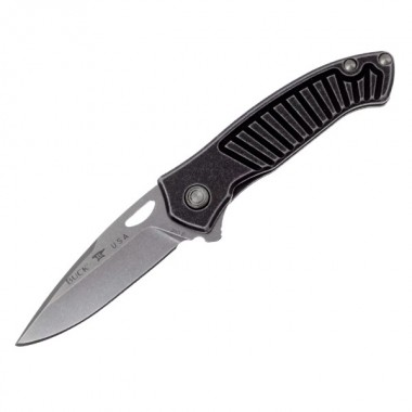 Нож складной BUCK 293 Inertia Spring Assist, Aluminum Gray, 420HC клинок P 8,3 см