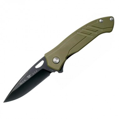 Нож складной BUCK 294 Momentum Spring Assist, Aluminum Green, S30V клинок P 8,3 см