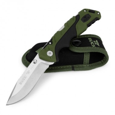 Нож складной BUCK 659 Large Pursuit, Nylon Green/Black, 420HC клинок P 9,2 см