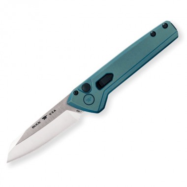 Нож складной BUCK 838 Wharncliffe Deploy Auto, Aluminum Blue, 154CM клинок P 7,9 см
