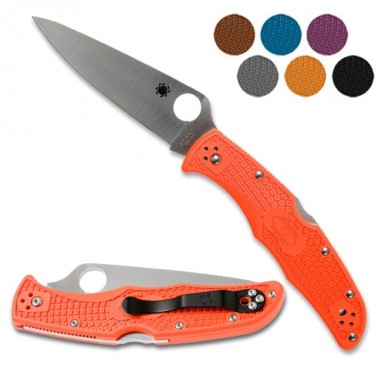 Нож складной SPYDERCO Endura 4 Lightweight Orange Flat Ground