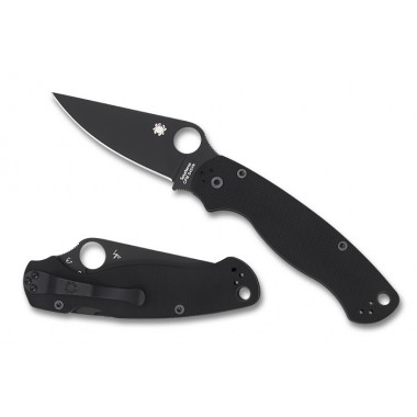 Нож складной SPYDERCO Para Military 2 G-10 Black/Black blade