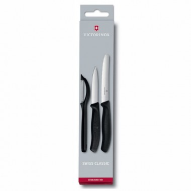Набор ножей кухонных Victorinox Swiss Classic Paring (6.7113.31) 3шт, черный