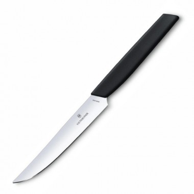 Нож для стейка Victorinox Swiss Modern (6.9003.12), лезв 12см, чёрный