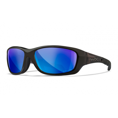 Очки защитные Wiley X WX Gravity (Frame: Black Crystal, Lens: Polarized - Blue Mirror)