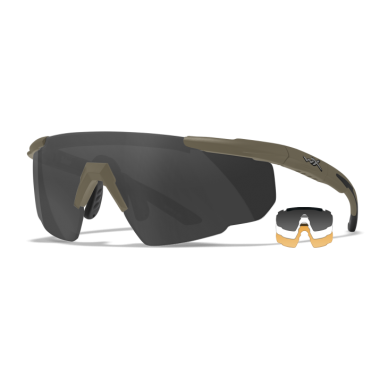Очки защитные Wiley X WX Saber Advanced (Frame: Matte Tan, Lens: Clear   Grey   Rust)