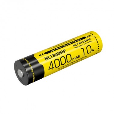 Аккумулятор NITECORE с защитой NL1840HP (18650 3.6v 4000mAh Li-ion 3.6v 10A)