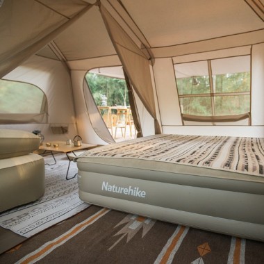 Палатка NATUREHIKE Village 13 Automatic, 4-6 местн., коричневая