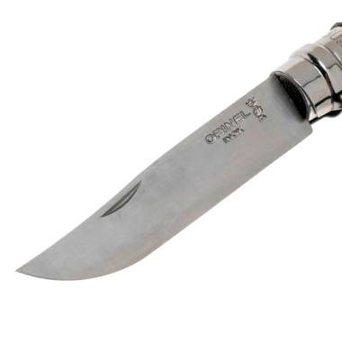 Нож Opinel Trekking №08 клинок 8,5см, нерж.сталь, граб, черный, темляк