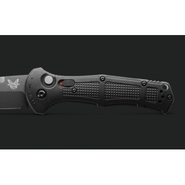 Нож складной BENCHMADE Claymore, Grivory Black, D2 клинок черн.кобальт P 9,1 см