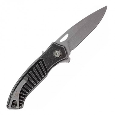 Нож складной BUCK 293 Inertia Spring Assist, Aluminum Gray, 420HC клинок P 8,3 см