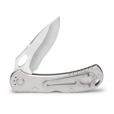 Нож складной BUCK 722 SpitFire, Aluminum Gray, 420HC клинок P 8,3 см