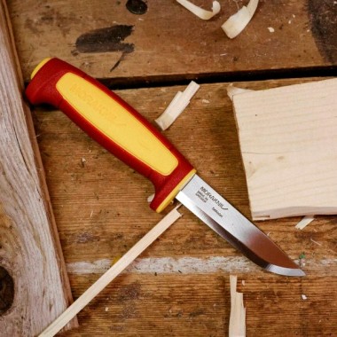 НОЖ MORAKNIV BASIC 511 (C), 2023, Yellow/Dala Red