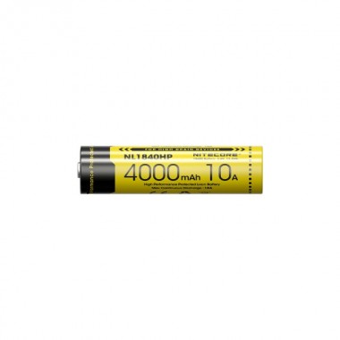 Аккумулятор NITECORE с защитой NL1840HP (18650 3.6v 4000mAh Li-ion 3.6v 10A)