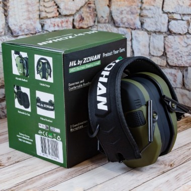Активные наушники HL by ZOHAN EM025, NRR 23dB, Green