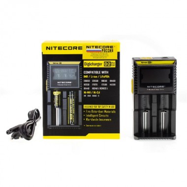 Зарядное устройство NITECORE D2 (IMR/Liion/LifeP04 26650-16340; Ni-MH/Ni-Cd AA-C)