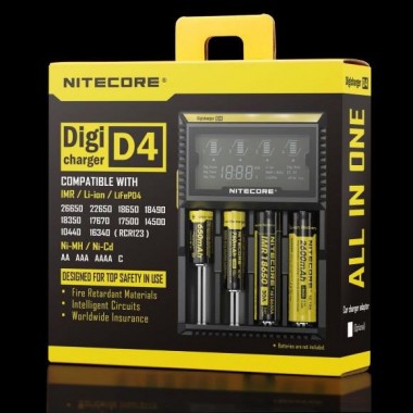 Зарядное устройство NITECORE D4 (IMR/Liion/LifeP04 26650-16340; Ni-MH/Ni-Cd AA-C)