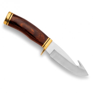Нож BUCK 191 Zipper, DymaLux Walnut/Brass, 420HC клинок P 10,8 см