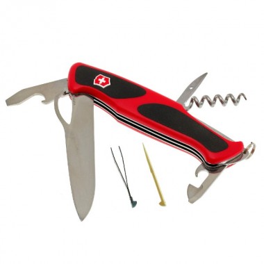 Нож перочинный Victorinox RangerGrip 61 (0.9553.MC) 130 мм красный/черный