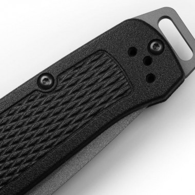 Нож складной BENCHMADE Bailout, Grivory Black, 3V клинок черн. P 8,6 см