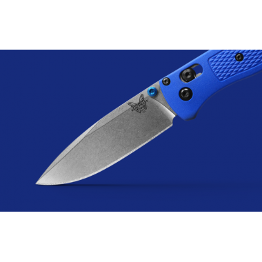Нож складной BENCHMADE Bugout, Grivory Blue, S30V клинок P 8,2 см