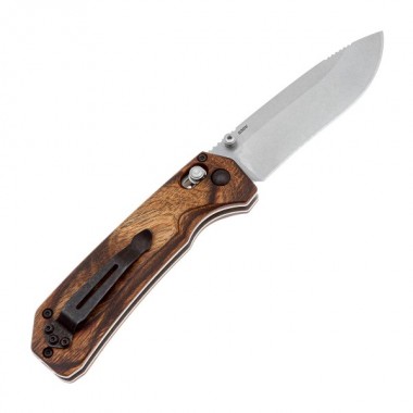 Нож складной BENCHMADE Grizzly Creek, Wood, S30V клинок P 8,9 см