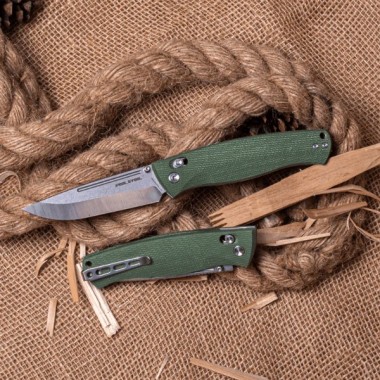 Нож складной Real Steel Pathfinder Folder Green Micarta