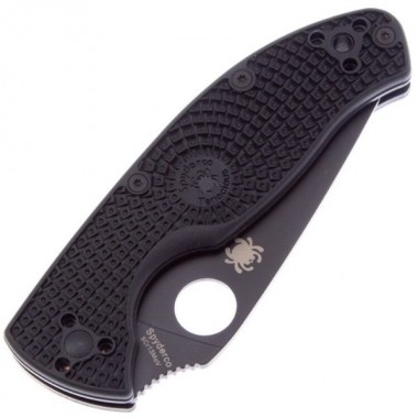 Нож складной SPYDERCO Tenacious Lightweight G-10 Black, клинок черный