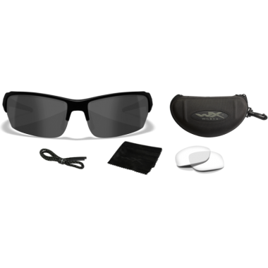 Очки защитные Wiley X WX Valor (Frame Matte Black, Lens Clear   Grey)